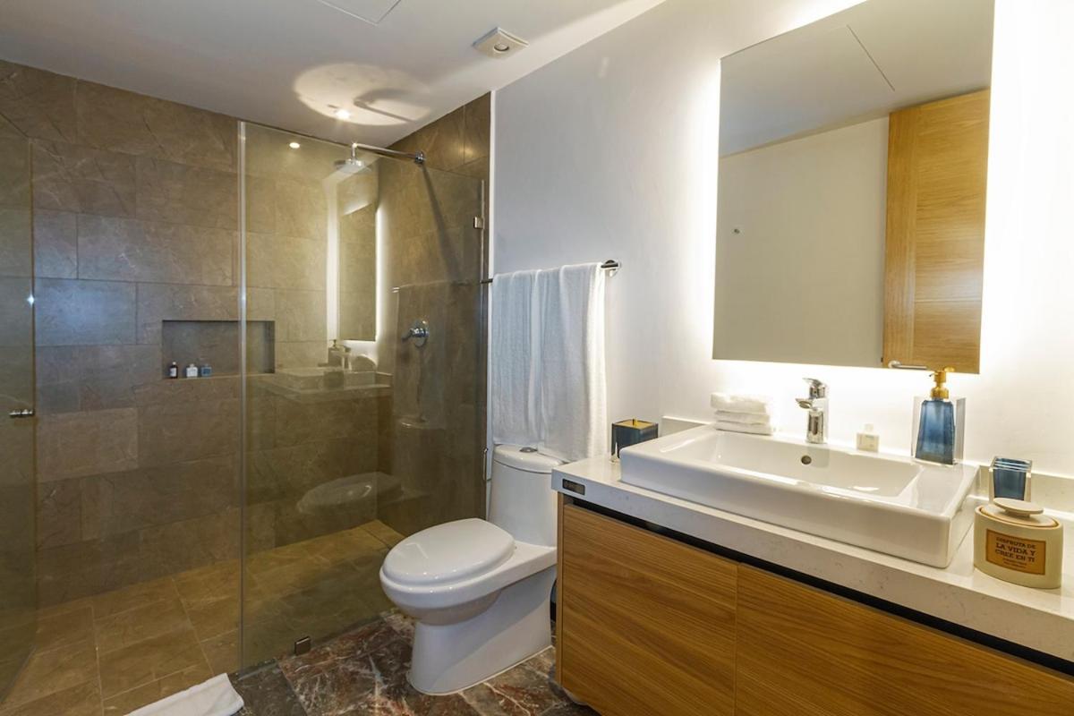 Itb Luxury Apartment On The Beach Near To 5Th Ave 신데 델 카르멘 외부 사진